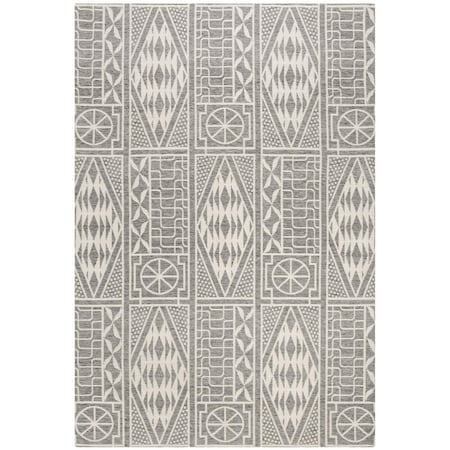 Safavieh Marbella Bohemian Rectangle Hand Loomed RugsGrey & Ivory 8 x 10 ft. MRB609F-8